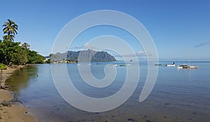 Winter`s Day on Kaneohe Bay, Oahu, Hawaii