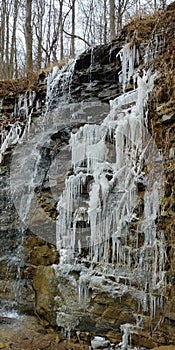 Winter& x27;s Waterfall