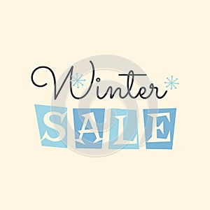 Winter sale banner