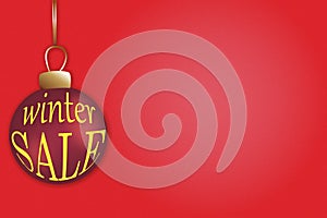 Winter sale banner. Winter sales banner design. For shopping promotion, online, advertising or web banner, poster, background