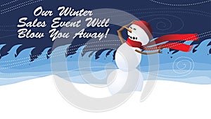 Winter sales Event will blow you away Advertising Banner