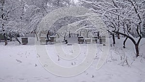 Winter in Sari-Khosor Tadjikistan