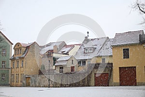 Winter in Saxony, Germany