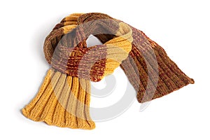 Winter Scarf isolated on white background photo