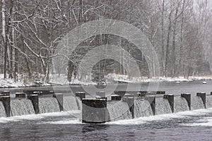 Winter Scene Along the South Holston River in Bristol, Tennessee