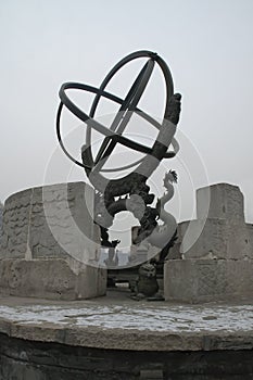 15th century Equatorial Armilla at the Ancient Observatory photo
