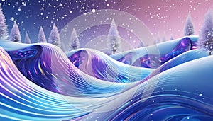 Winter scene background, Surreal scene on digital art concept, Generative AI