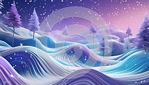 Winter scene background, Surreal scene on digital art concept, Generative AI