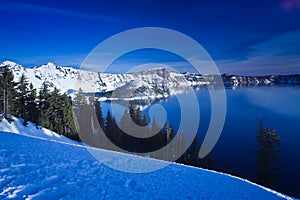 Winter Scene at Crater Lake