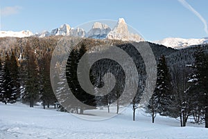 Winter Scene, the Dolomites, Italy