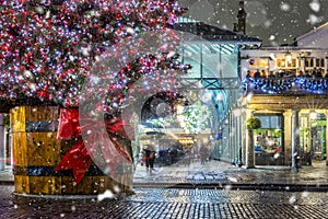 Winter scene in London Covent Garden, UK photo