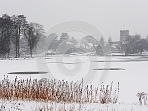 Winter Scene, Melbourne, Derbyshire