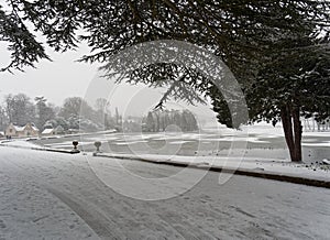 Winter Scene, Melbourne, Derbyshire