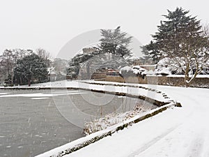 Winter Scene, Melbourne, Derbyshire