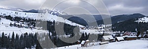 Winter scenery in Carpathians, Ukraina