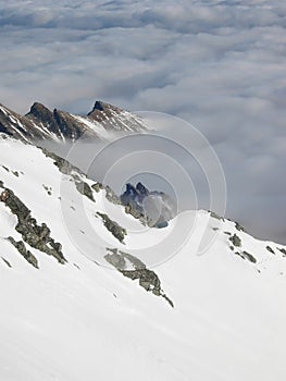 Winter scenery during inversion