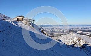 Winter scenery , Kasprowy Wierch is mountain in Tatras