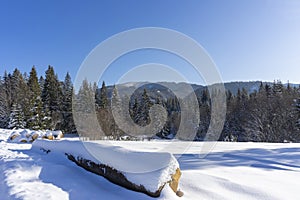 Winter scenery in the mountains. Around Oravice. Tatry. Slovakia