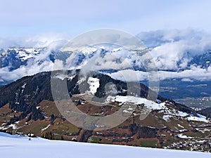 Winter scenery in Tirol in Austria