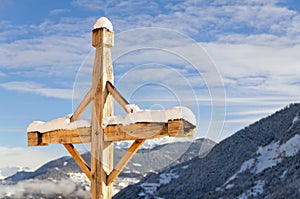 Winter scenery in Val Thorens, France