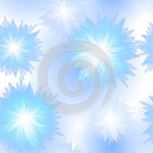 Winter seamless floral pattern