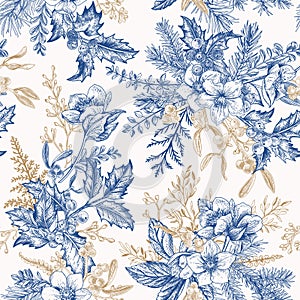 Winter seamless pattern