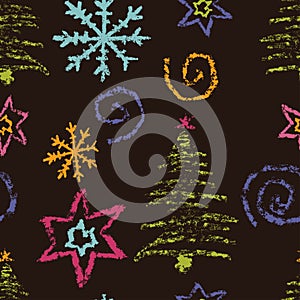 Winter seamless pattern