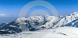 Winter season, Gulmarg is a town, a hill station, a popular tourist & skiing destination, Kashmir, India