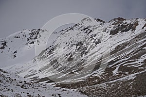 winter season himalaya moutain view in leh ladakh india