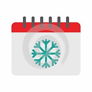 Winter Season icon vector image.