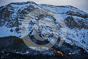 Winter Serra Del Cadi in La Cerdanya, Pyrenees, Spain photo