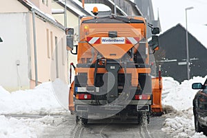 Winter service vehicle