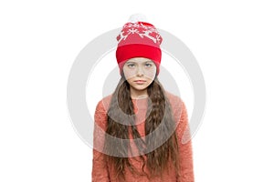 Winter shampoo and conditioner prevent hair damage. Static and frizz. Adorable child long hair soft fur hat. Child care