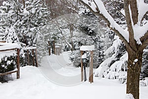 Winter ski chalet and cabin in snow mountain