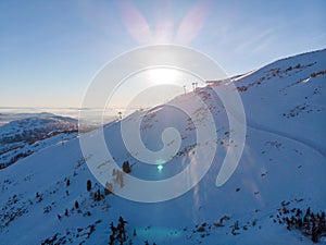 Winter ski resort Sheregesh