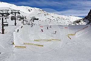 Winter ski resort of Tignes-Val d Isere, France