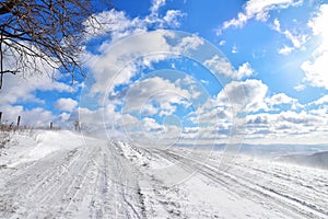 Winter Sky clouds nature background