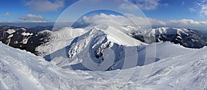 Winter Slovakia mountain - Low Tatras from Chopok photo