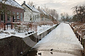 Winter in a small Dutch village