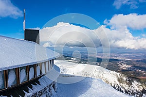 Winter with snow in the Giant Mountains, Czech Republic