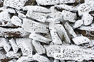 Winter with snow in the Giant Mountains, Czech Republic