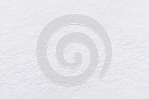 Winter snow natural blur abstract white beautiful background with snowflakes closeup.