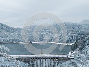 Winter snow scene in Lushan Mountain Lu National Park Scenic Area, Jiujiang, Jiangxi, China