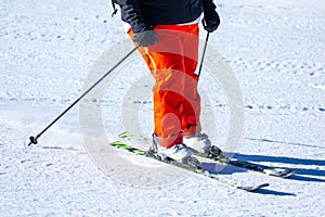 winter snow sports skiing on snowy slopes for winter