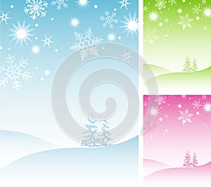 Winter Snowflake Background