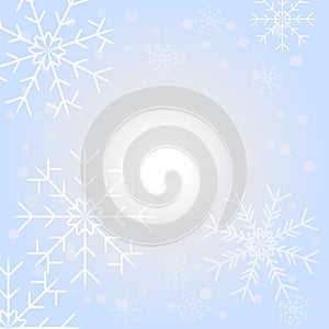 Winter snowflake background