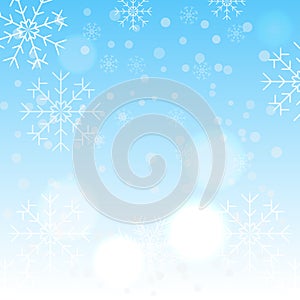 Winter snowflake background