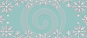 Winter Snowflake Border