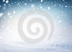 Winter snowflakes snowtorm snow background