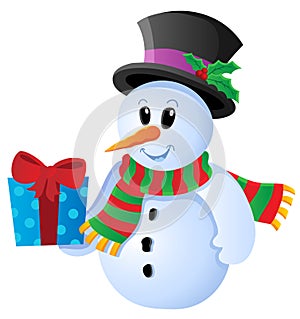 Winter snowman theme image 3